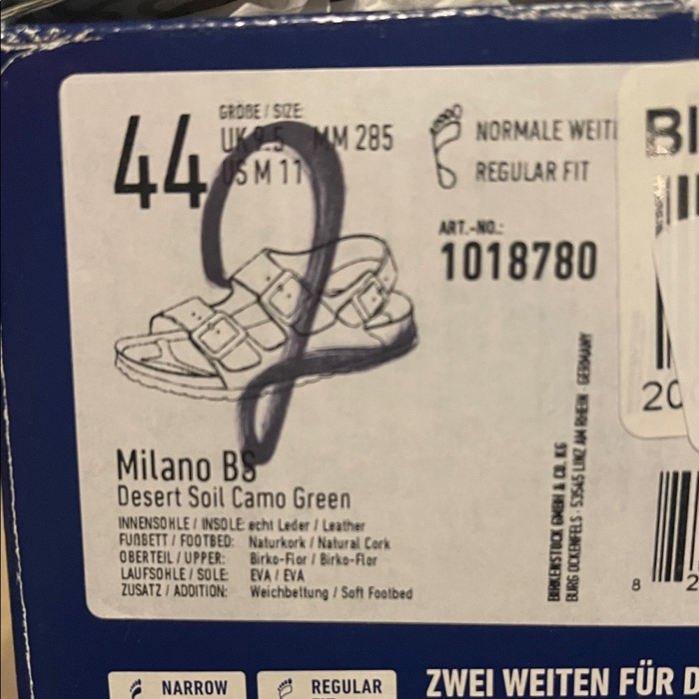 Birkenstock Milano Desert Soil Camo Green Sandals - Picture 6 of 6